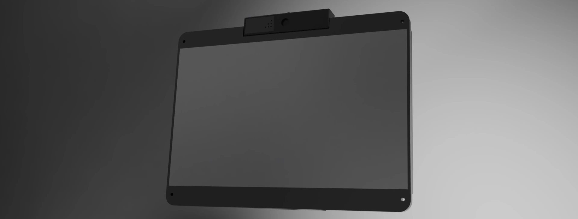 Render of the Neglect Reminder display and webcam developed for Barrow Neurological Institute